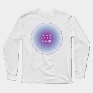 555 Change Angel Number Long Sleeve T-Shirt